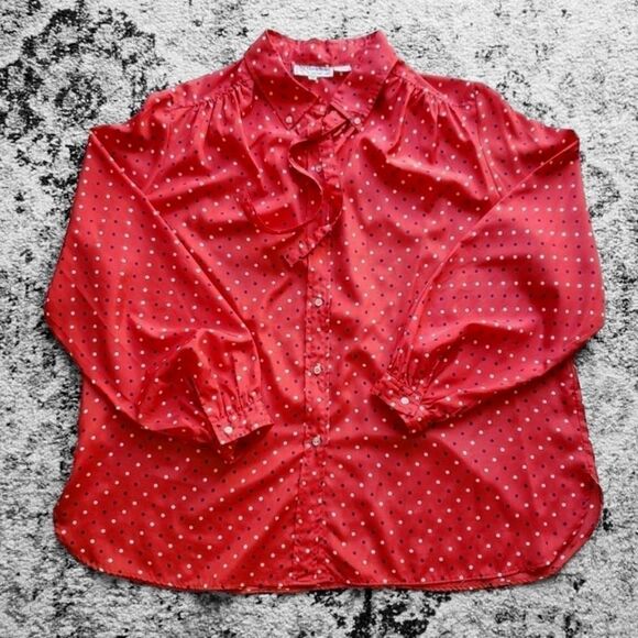 Vintage polka dot blouse - Picture 1 of 16